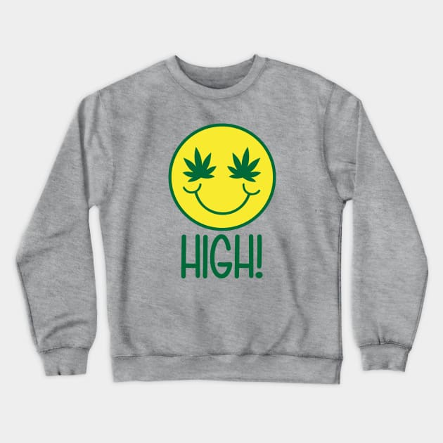 High Smile Face Crewneck Sweatshirt by defytees